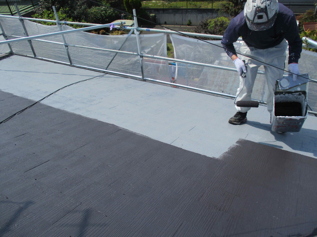 熊本市東区T様邸　屋根塗装