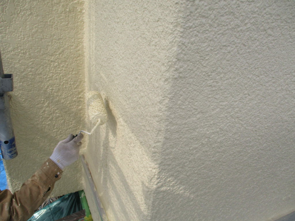 熊本市東区T様邸　外壁塗装状況